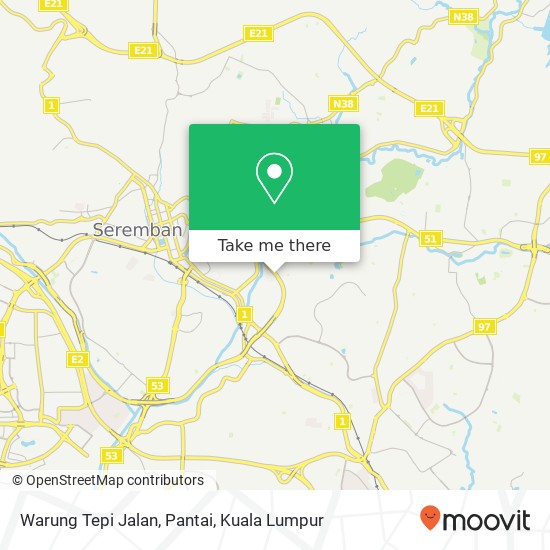 Warung Tepi Jalan, Pantai map