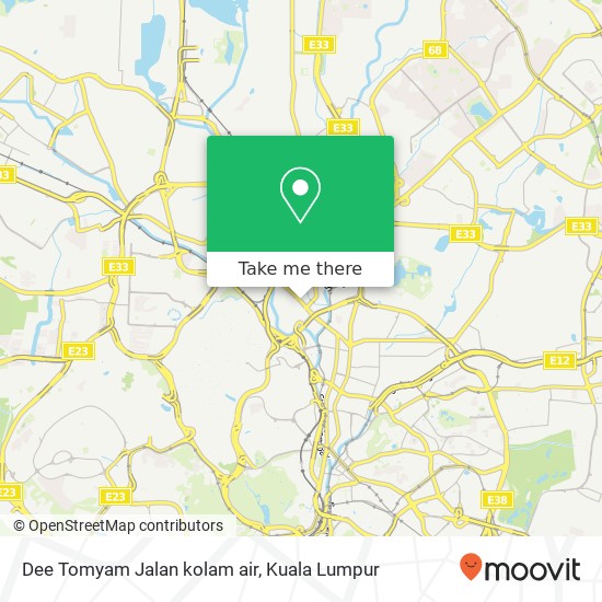 Dee Tomyam Jalan kolam air map