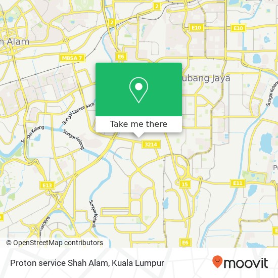 Proton service Shah Alam map