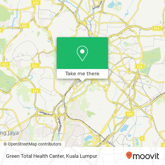 Green Total Health Center map