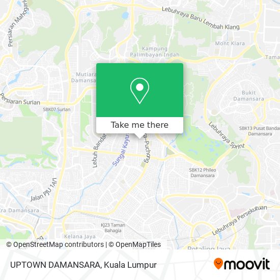 Peta UPTOWN DAMANSARA