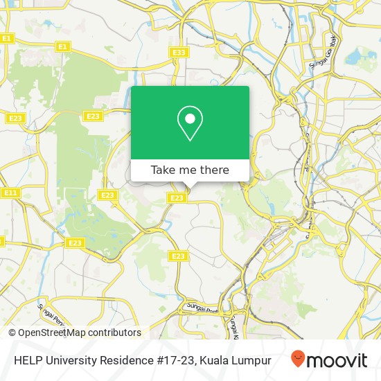 HELP University Residence #17-23 map