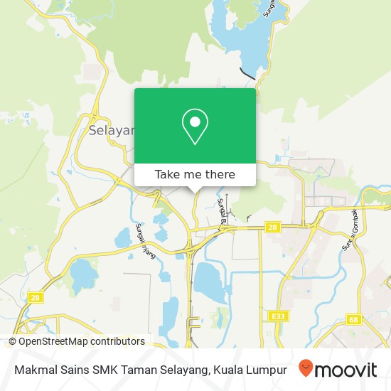 Peta Makmal Sains SMK Taman Selayang