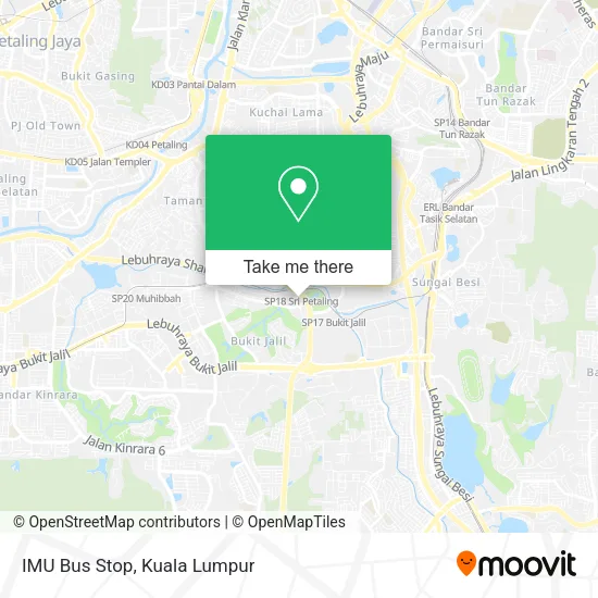 IMU Bus Stop map