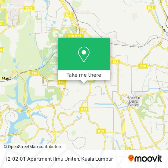 I2-02-01 Apartment Ilmu Uniten map