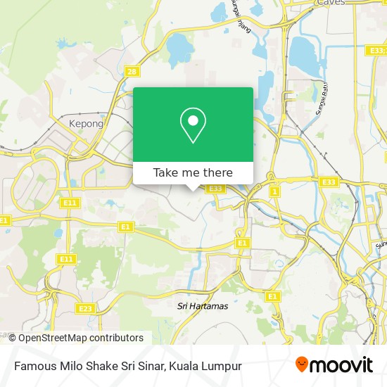 Famous Milo Shake Sri Sinar map