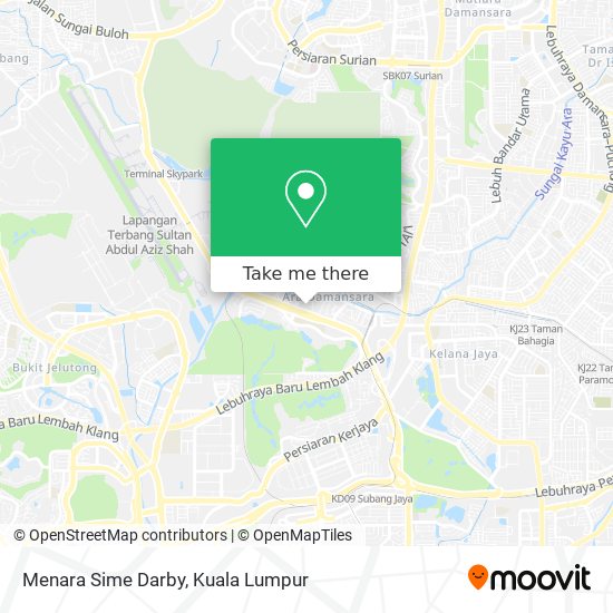 Menara Sime Darby map