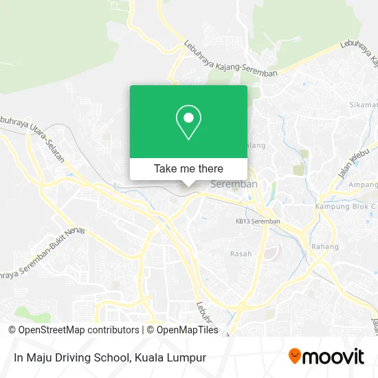 In Maju Driving School map