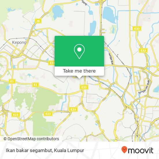 Ikan bakar segambut map