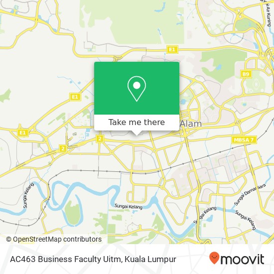 AC463 Business Faculty Uitm map