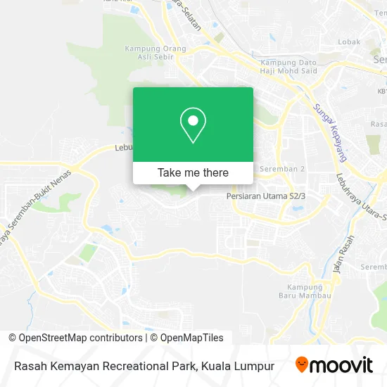 Rasah Kemayan Recreational Park map