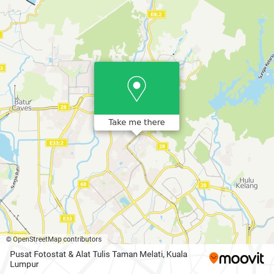 Peta Pusat Fotostat & Alat Tulis Taman Melati