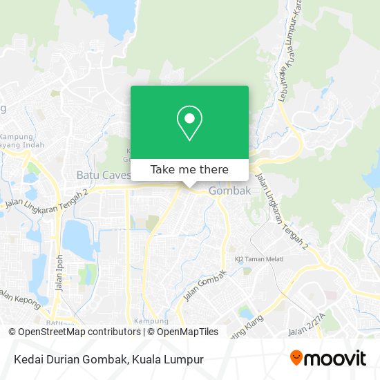 Peta Kedai Durian Gombak