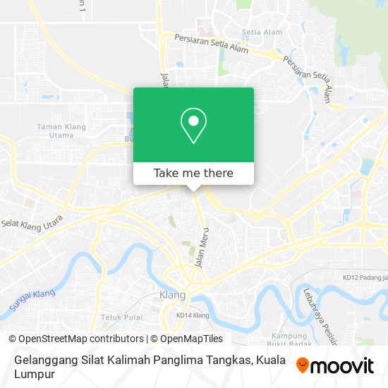 Peta Gelanggang Silat Kalimah Panglima Tangkas