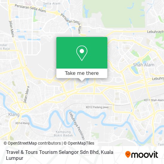 Travel & Tours Tourism Selangor Sdn Bhd map