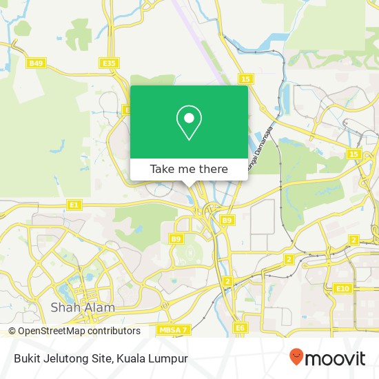 Bukit Jelutong Site map