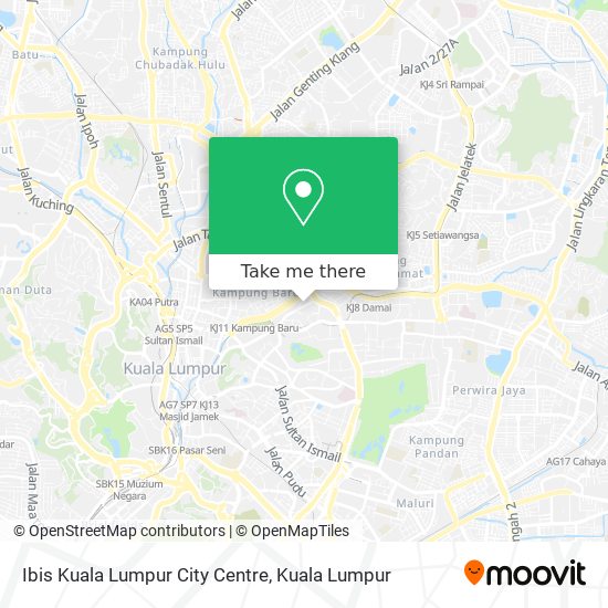 Peta Ibis Kuala Lumpur City Centre