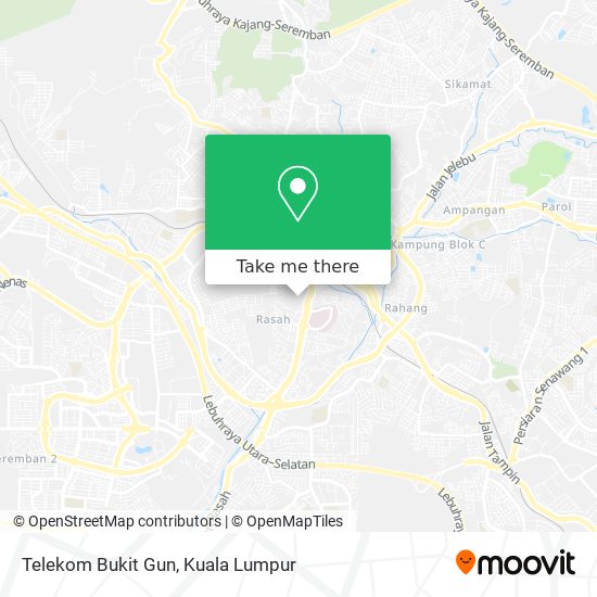 Telekom Bukit Gun map