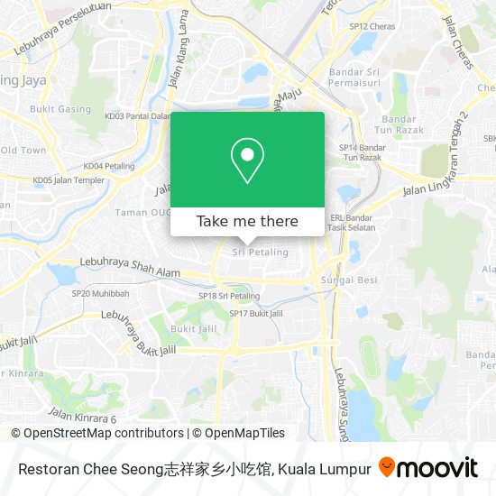 Restoran Chee Seong志祥家乡小吃馆 map