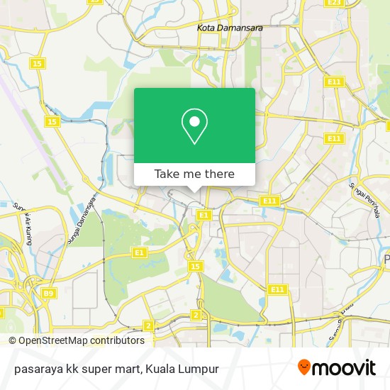 pasaraya kk super mart map