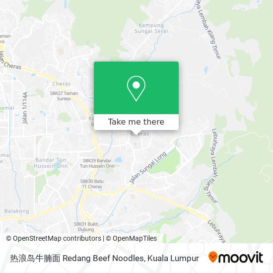 热浪岛牛腩面 Redang Beef Noodles map