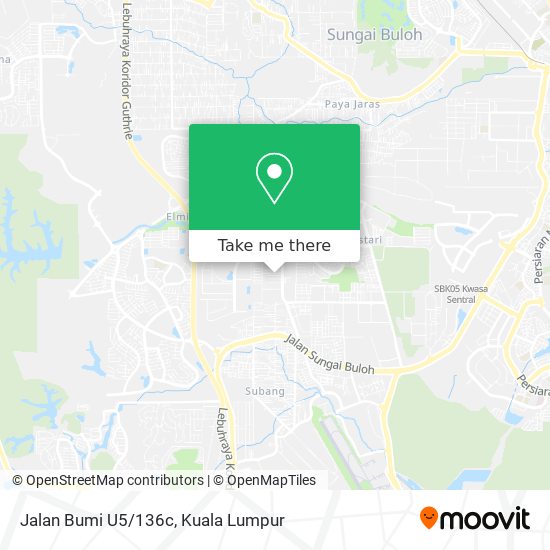 Jalan Bumi U5/136c map