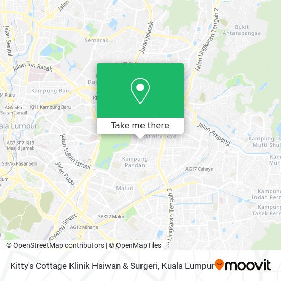 Kitty's Cottage Klinik Haiwan & Surgeri map