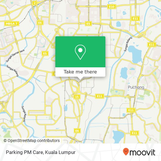 Parking PM Care map