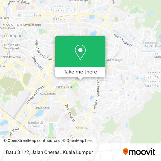 Batu 3 1/2, Jalan Cheras, map