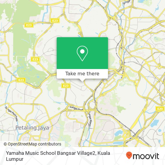 Peta Yamaha Music School Bangsar Village2