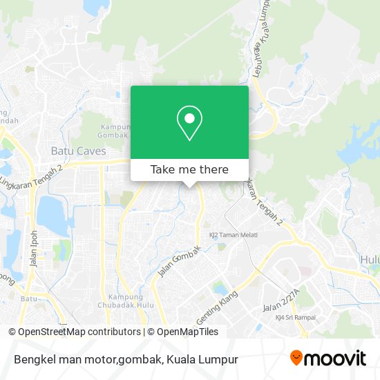 Bengkel man motor,gombak map