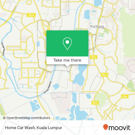 Home Car Wash map