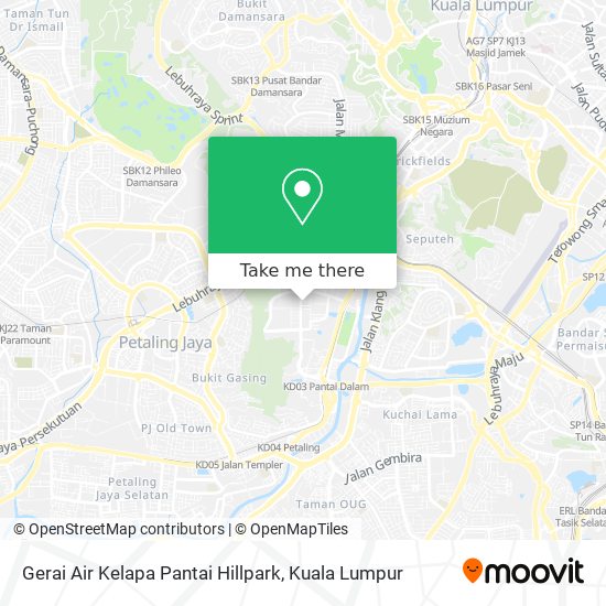 Gerai Air Kelapa Pantai Hillpark map