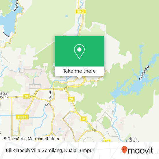 Peta Bilik Basuh Villa Gemilang