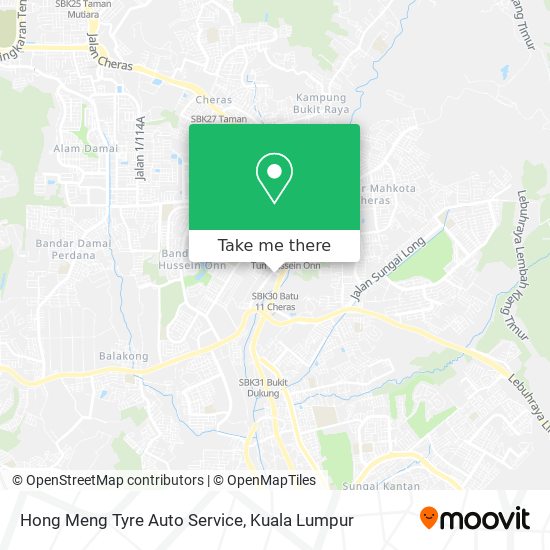 Hong Meng Tyre Auto Service map