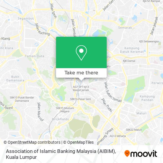 Association of Islamic Banking Malaysia (AIBIM) map