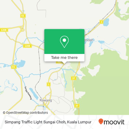 Peta Simpang Traffic Light Sungai Choh