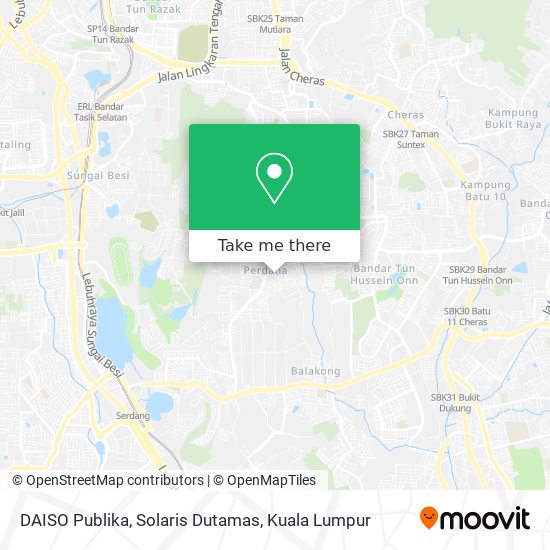 DAISO Publika, Solaris Dutamas map