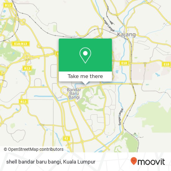 shell bandar baru bangi map