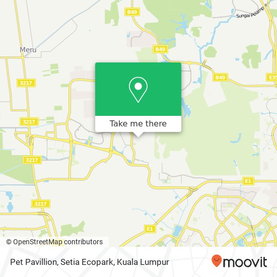 Pet Pavillion, Setia Ecopark map