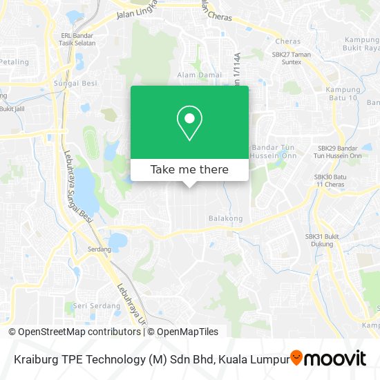 Kraiburg TPE Technology (M) Sdn Bhd map