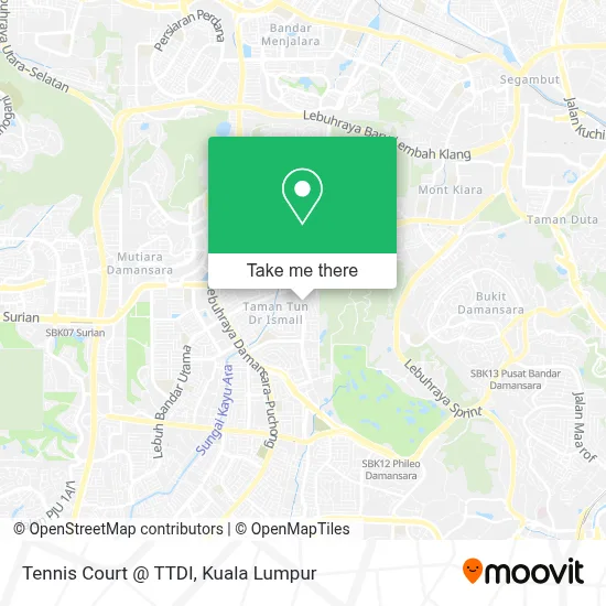 Tennis Court @ TTDI map