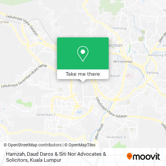 Hamzah, Daud Daros & Siti Nor Advocates & Solicitors map
