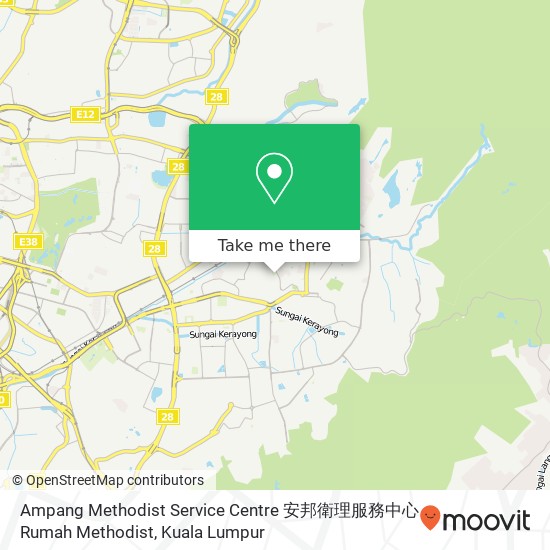 Ampang Methodist Service Centre 安邦衛理服務中心 Rumah Methodist map