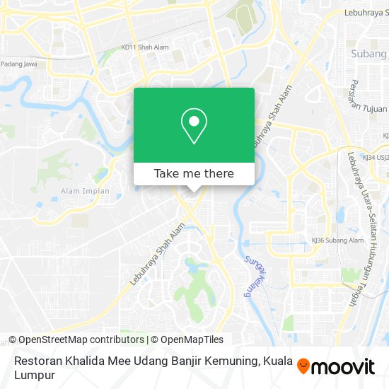 Restoran Khalida Mee Udang Banjir Kemuning map