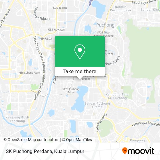 SK Puchong Perdana map
