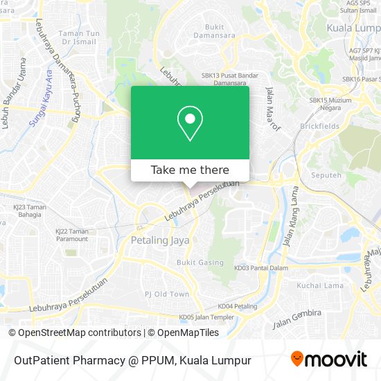 OutPatient Pharmacy @ PPUM map