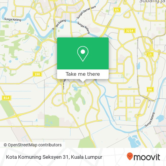 Kota Komuning Seksyen 31 map