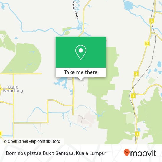 Peta Dominos pizza's Bukit Sentosa