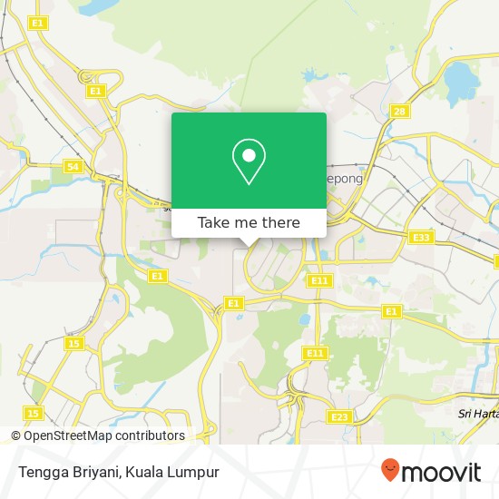 Tengga Briyani map